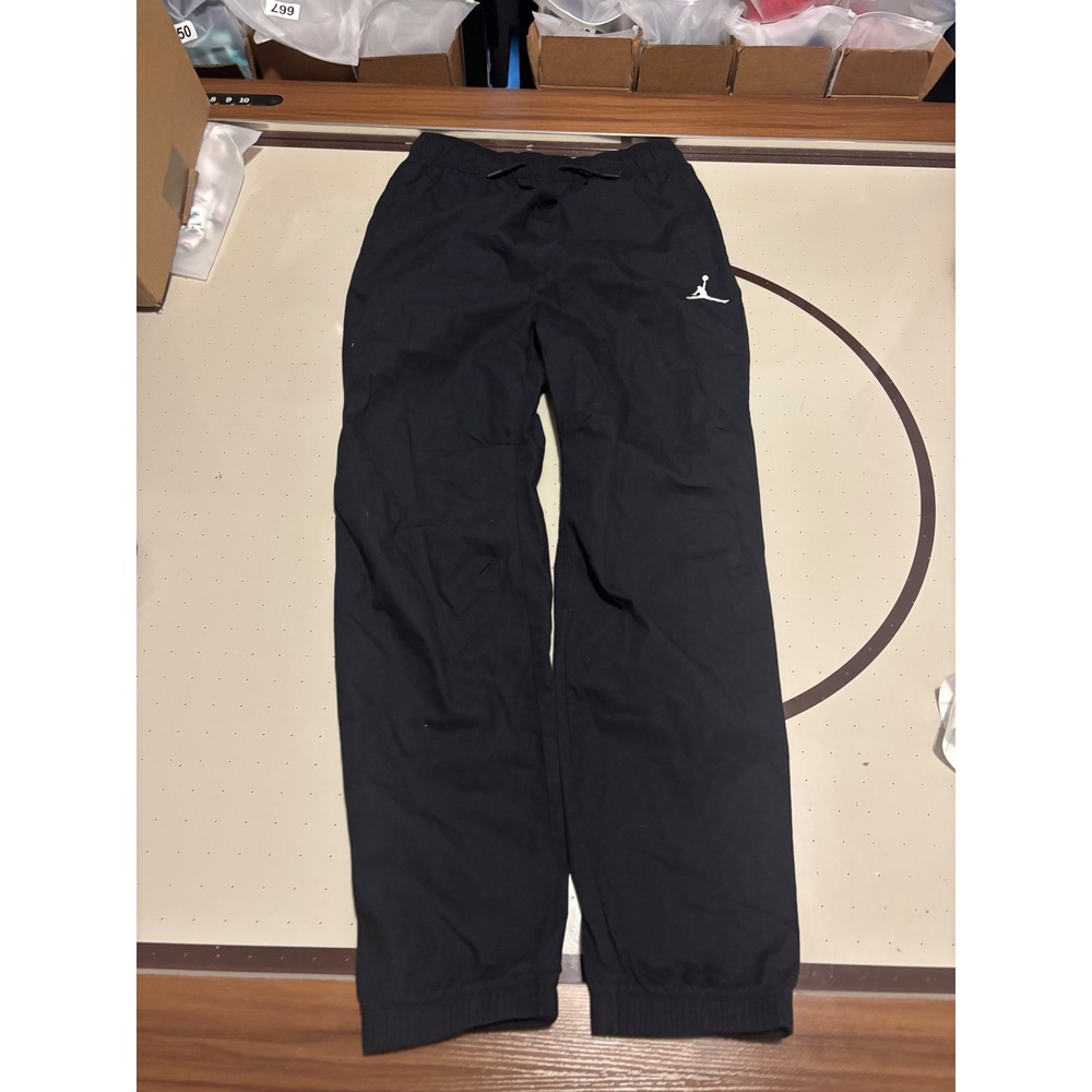 221 Jordan Boys Black Woven Jogger Pants XL 95C845-023 Jumpman Logo Athletic